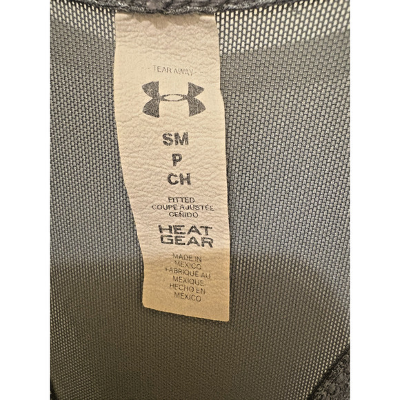 Under Armour Fitted HeatGear Racerback Tank Top - Size Small, Gray - Picture 2 of 5